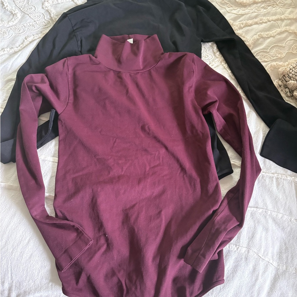 Nikibiki Elegant Burgundy and Black Women's Bodysuit